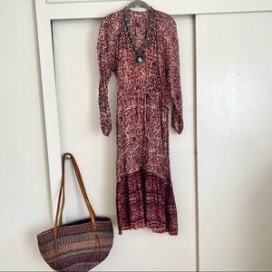 Vintage Indian Cotton Midi Dress